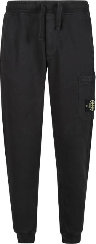 Stone Island Upgrade je casual garderobe met zwarte track pants Zwart Heren