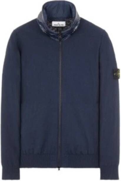 Stone Island Winterjas Blauw Heren