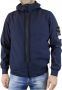 Stone Island Winterjas Marineblauwe Grove Hoodie met Rits Blauw Heren - Thumbnail 1