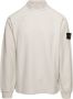 Stone Island Witte Sweaters met Contrasterende Gebreide Kraag White Heren - Thumbnail 1