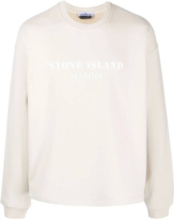 Stone Island Witte Sweaters met Stijl White Heren