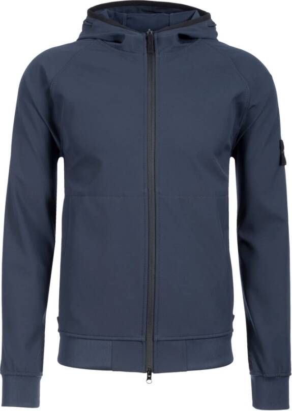Stone Island Blauwe Jassen voor Mannen Blue Heren