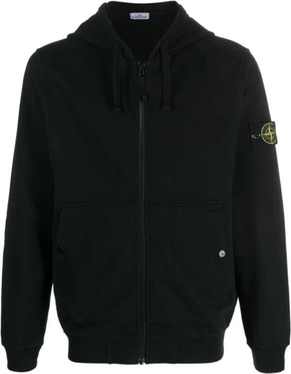 Stone Island Zip-throughs Zwart Heren