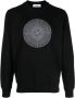 Stone Island Zwarte Industrial One Sweatshirt met Kompas Borduursel Black Heren - Thumbnail 1