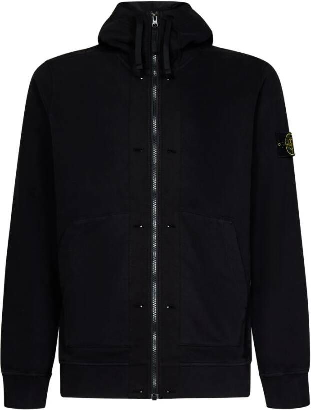 Stone Island Zwarte Sweaters met Stijl Black Heren