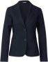 Street One Blauwe Reverskraag Blazer Lange Mouwen Blue Dames - Thumbnail 2