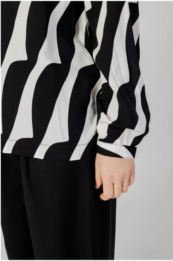 Street One Blouse met lange mouwen en ronde halslijn Black Dames - Foto 2