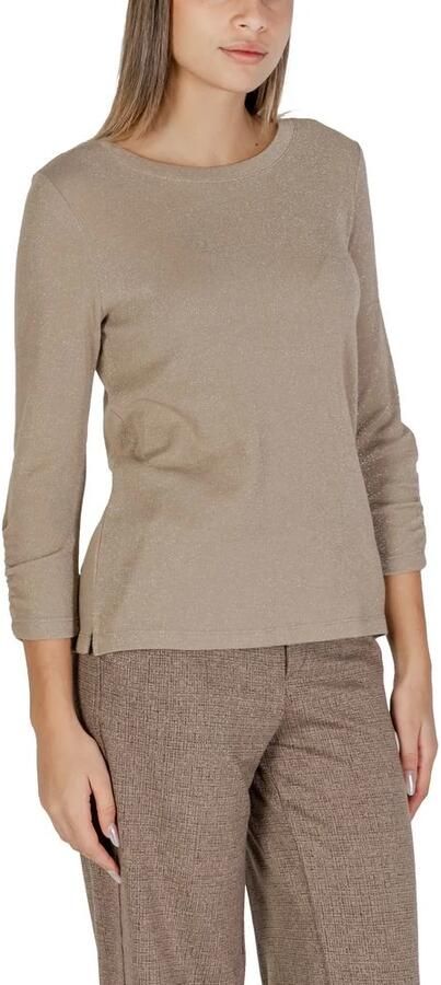 Street One Beige Dames T-shirt Herfst Winter Collectie Beige Dames