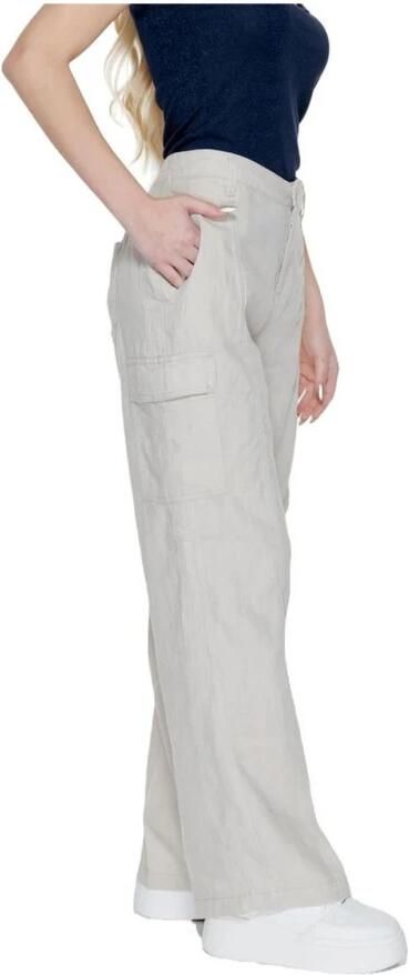 Street One Stijlvolle Beige Linnen Broek met Zakken Beige Dames - Foto 2