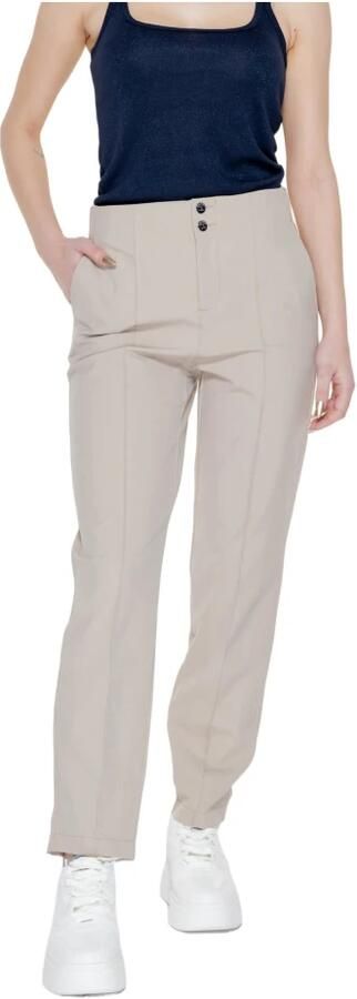Street One Cigarette Broek van Polyamide-Elastaan Beige Dames - Foto 5