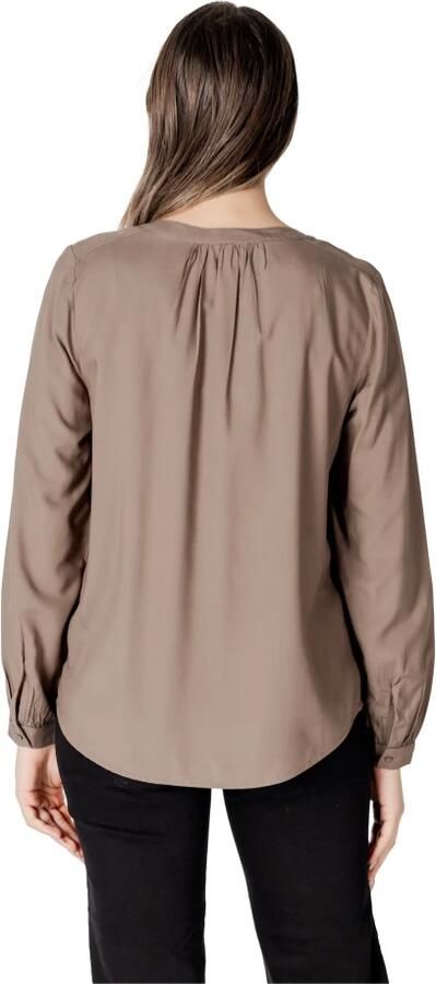 Street One Beige V-Hals Lange Mouw Blouse Beige Dames - Foto 2