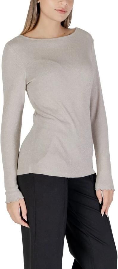 STREET ONE Shirt met lange mouwen met gemetalliseerde vezels