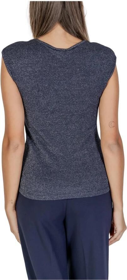 Street One Blauwe Viscose Tops & T-Shirt Blue Dames