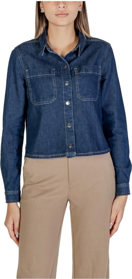 Street One Herfst Winter Dames Katoenen Overhemden Collectie Blue Dames - Foto 2