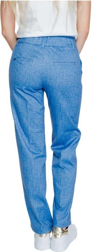 Street One Blauwe Palazzo Broek Lichtgewicht Flexibele Pasvorm Blue Dames - Foto 4