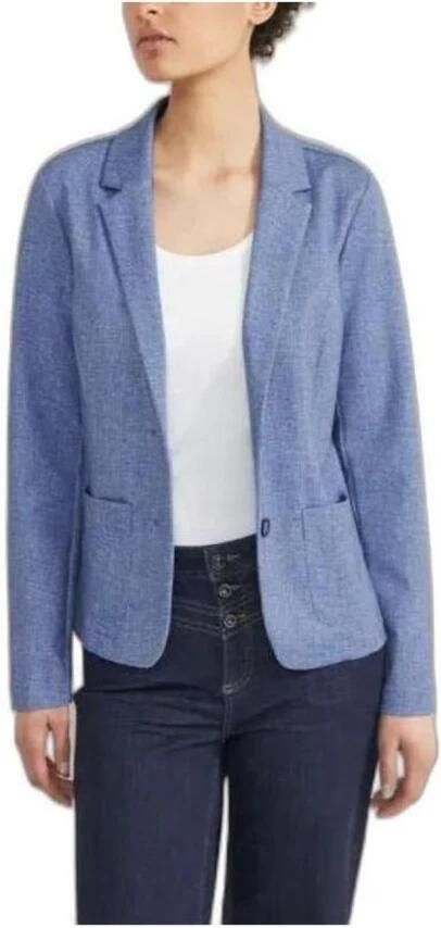 Street One Blauwe Polyester Blend Blazer Jas Blue Dames - Foto 3