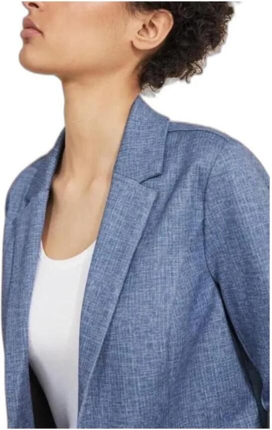 Street One Blauwe Polyester Blend Blazer Jas Blue Dames