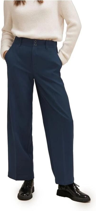 Street One Blauwe Knoopbroek Herfst Winter Stijl Blue Dames - Foto 3