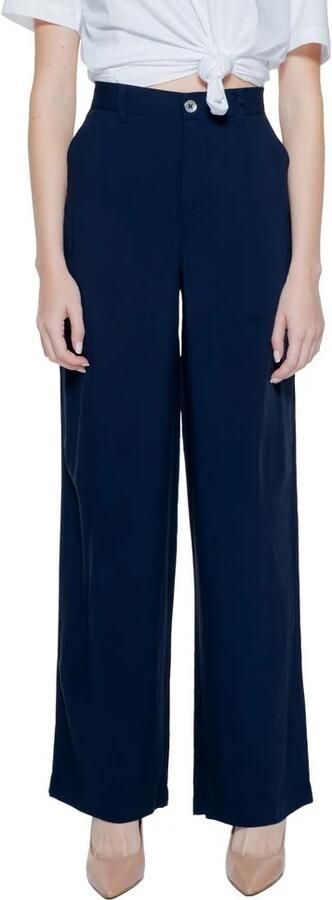 Street One Blauwe Viscose Palazzo Broek Collectie Blue Dames - Foto 4