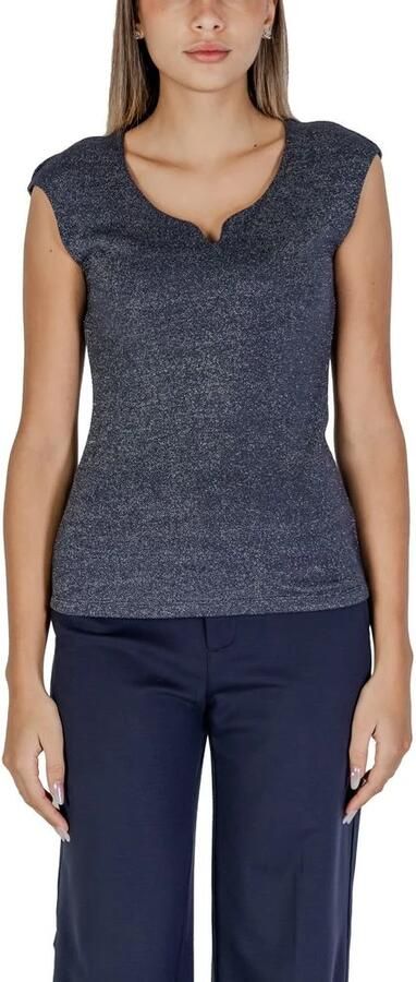 Street One Blauwe Viscose Tops & T-Shirt Blue Dames - Foto 4