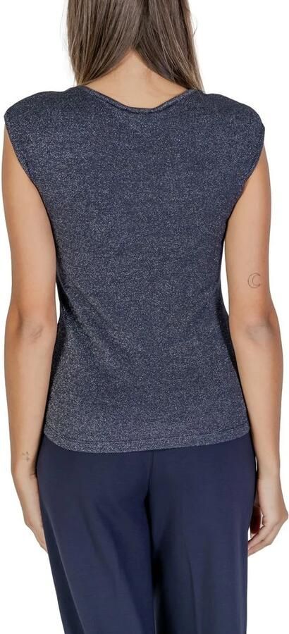 Street One Blauwe Viscose Tops & T-Shirt Blue Dames