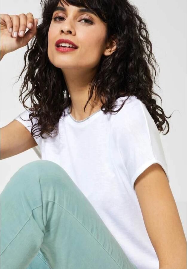 Street One Dames Viscose T-shirt Lente Zomer Collectie White Dames - Foto 2
