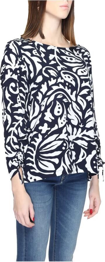 Street One Blauwe Lange Mouw Blouse Multicolor Dames - Foto 2