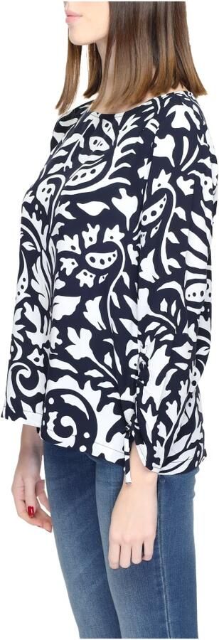 Street One Blauwe Lange Mouw Blouse Multicolor Dames - Foto 3