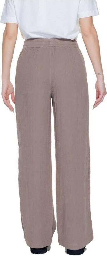 Street One Bruine Katoenen Palazzo Broek Brown Dames