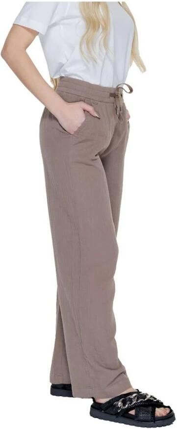 Street One Bruine Katoenen Palazzo Broek Brown Dames - Foto 2