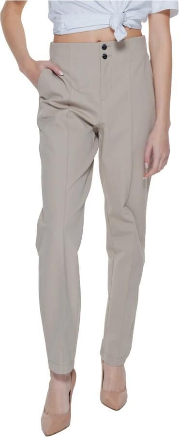 Street One Cigarette Broek van Polyamide-Elastaan Beige Dames - Foto 2