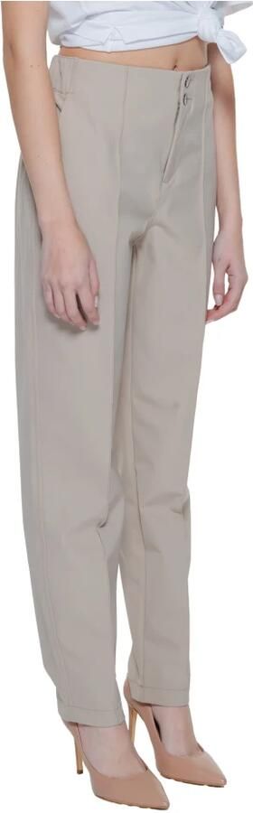Street One Cigarette Broek van Polyamide-Elastaan Beige Dames - Foto 6