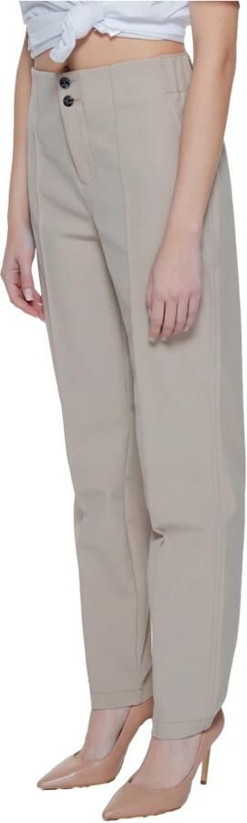 Street One Cigarette Broek van Polyamide-Elastaan Beige Dames - Foto 7