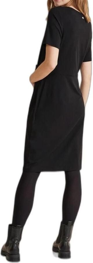 Street One Zwarte Jersey Jurk met Knoopdetail Black Dames - Foto 3