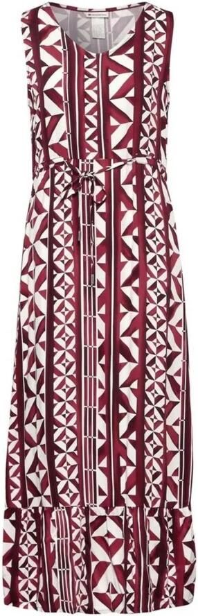 Street One Rode Geometrische Mouwloze Jurk Vrouwen Multicolor Dames - Foto 4