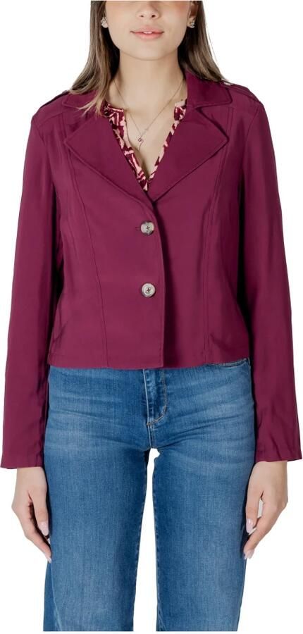 Street One Fuchsia Revers Kraag Blazer Knoopsluiting Pink Dames - Foto 3