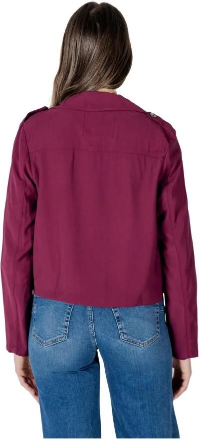 Street One Fuchsia Revers Kraag Blazer Knoopsluiting Pink Dames