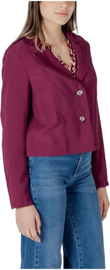 Street One Fuchsia Revers Kraag Blazer Knoopsluiting Pink Dames - Foto 2