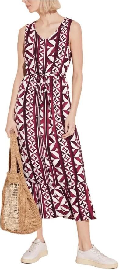 Street One Rode Geometrische Mouwloze Jurk Vrouwen Multicolor Dames - Foto 2