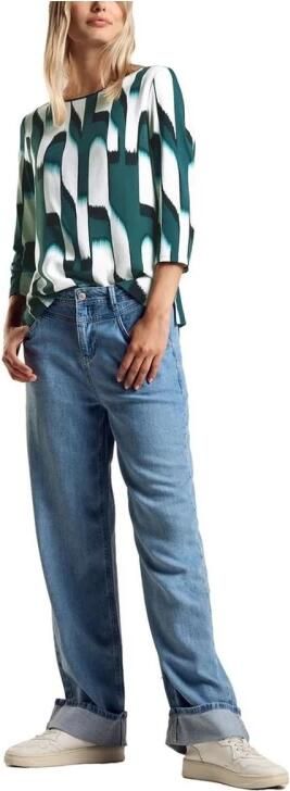 Street One Groene Abstracte Top voor Vrouwen Multicolor Dames