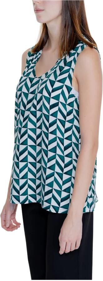 Street One Groene Geometrische Tanktop Dames Lente Zomer Green Dames - Foto 3