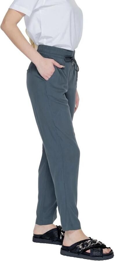 Street One Groene Viscose Jeans & Broek Blue Dames