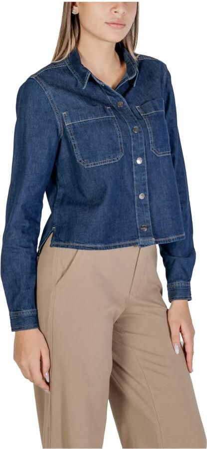 Street One Herfst Winter Dames Katoenen Overhemden Collectie Blue Dames - Foto 3