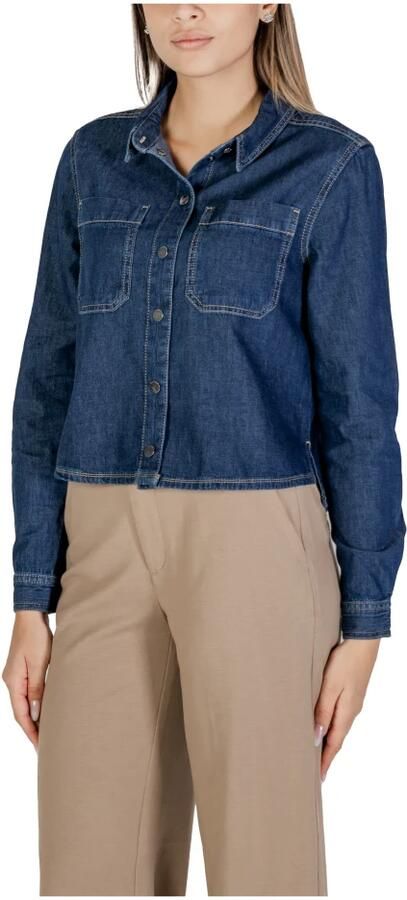 Street One Herfst Winter Dames Katoenen Overhemden Collectie Blue Dames - Foto 4