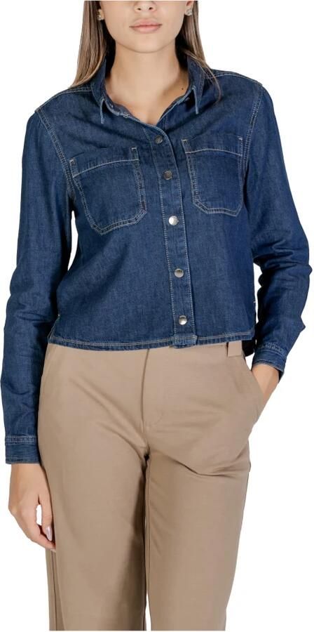 Street One Herfst Winter Dames Katoenen Overhemden Collectie Blue Dames