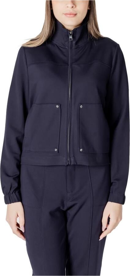 Street One Hoodless dames sweatshirt met ritssluiting Blue Dames - Foto 4