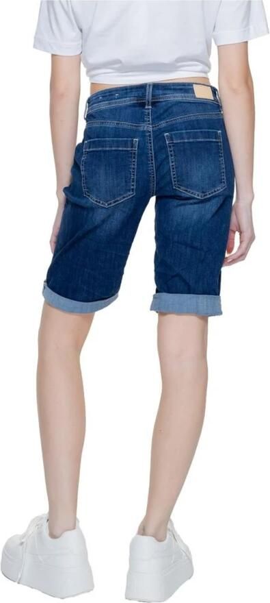 Street One Blauwe Shorts met Zakken Blue Dames