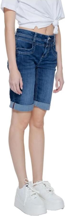 Street One Blauwe Shorts met Zakken Blue Dames - Foto 3