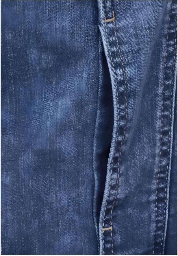 Street One Blauwe Knoopjas Lange Mouwen Blue Dames