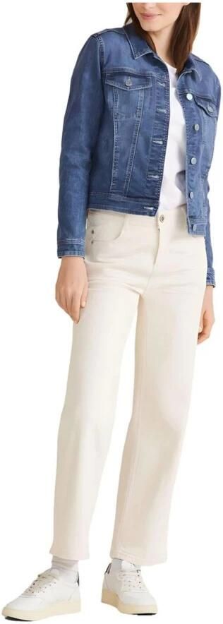 Street One Blauwe Knoopjas Lange Mouwen Blue Dames - Foto 4